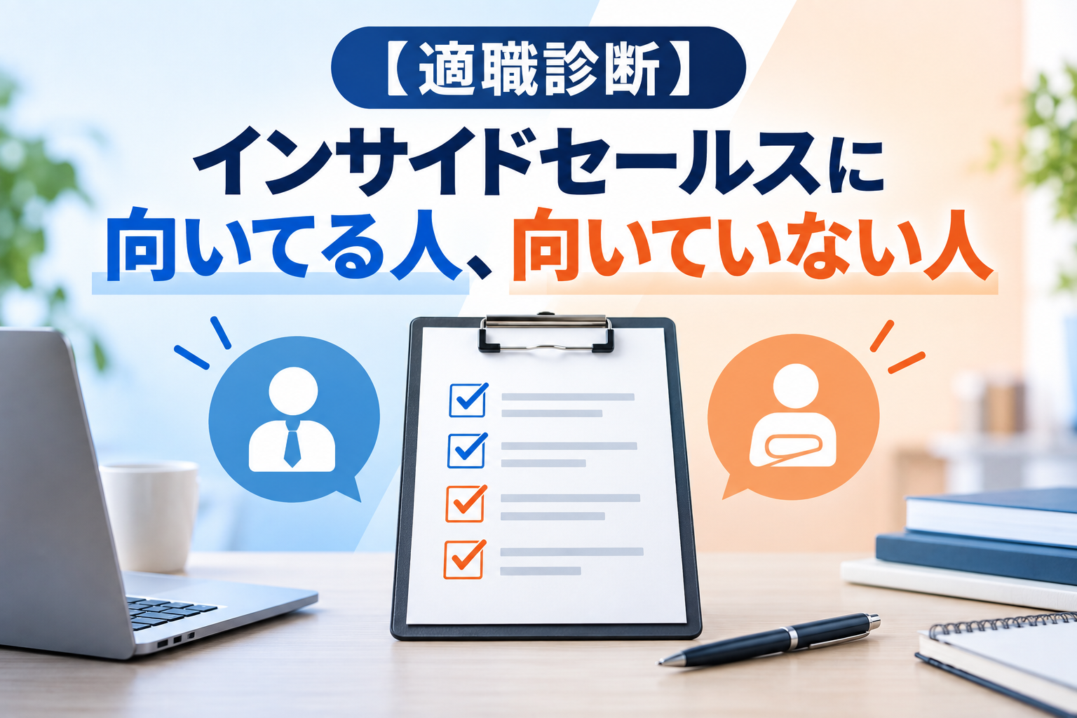 【適職診断】インサイドセールスに向いてる人、向いていない人、のタイトル画像