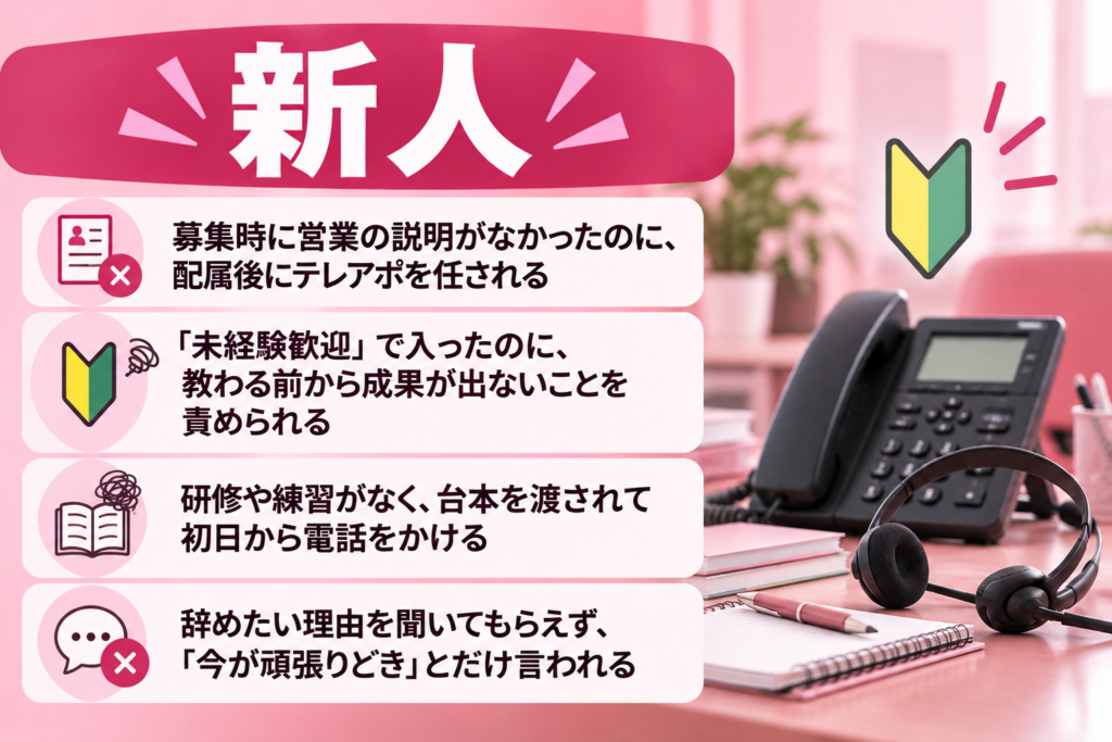 【新人】これから働く人を待っている、非常識なテレアポの入口
